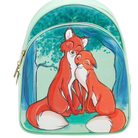 Loungefly Disney The Fox And The Hound Tod & Vixey Mini Backpack - Picture 1 of 15